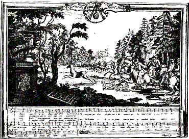 Kaiserjagd 1723 (Stich mit der Hubertusarie)